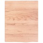 Estante de lavabo de pared de acero y madera maciza de roble de , Tocadores de baño - Ref: Foro24-3302553, Precio: 76,76 €, D...