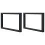 Estante de lavabo de pared de acero y madera maciza de roble de , Tocadores de baño - Ref: Foro24-3302629, Precio: 85,55 €, D...