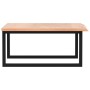 Estante de lavabo de pared de acero y madera maciza de roble de , Tocadores de baño - Ref: Foro24-3302641, Precio: 89,23 €, D...