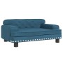 Sofá para niños de terciopelo azul 70x45x30 cm de , Mobiliario para bebés y niños pequeños - Ref: Foro24-3196293, Precio: 88,...