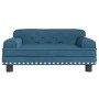 Sofá para niños de terciopelo azul 70x45x30 cm de , Mobiliario para bebés y niños pequeños - Ref: Foro24-3196293, Precio: 88,...