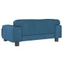 Sofá para niños de terciopelo azul 70x45x30 cm de , Mobiliario para bebés y niños pequeños - Ref: Foro24-3196293, Precio: 88,...
