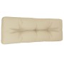 Cojín para sofá de palets de tela beige 120x40x12 cm de , Cojines para sillas y sofás - Ref: Foro24-360626, Precio: 34,62 €, ...