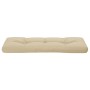 Cojín para sofá de palets de tela beige 120x40x12 cm de , Cojines para sillas y sofás - Ref: Foro24-360626, Precio: 34,62 €, ...