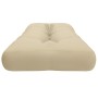 Cojín para sofá de palets de tela beige 120x40x12 cm de , Cojines para sillas y sofás - Ref: Foro24-360626, Precio: 34,62 €, ...