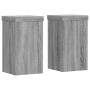 Soportes de plantas 2 uds madera gris Sonoma 10x10x18 cm de , Soportes para macetas - Ref: Foro24-852884, Precio: 17,53 €, De...