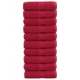 Toallas SOLUND 10 unidades rojo 30x30 cm 600 gsm de , Toallas - Ref: Foro24-137397, Precio: 21,44 €, Descuento: %