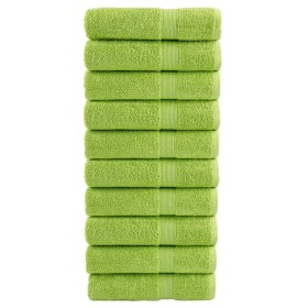 Toallas de ducha SOLUND 10 uds verde manzana 70x140 cm 600 gsm de , Toallas - Ref: Foro24-137502, Precio: 131,19 €, Descuento: %