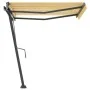 Toldo de pie retráctil manual amarillo y blanco 300x250 cm de vidaXL, Toldos - Ref: Foro24-3069698, Precio: 313,37 €, Descuen...