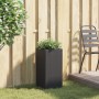 Jardinera de ratán sintético negra 30x30x60 cm de , Maceteros y jardineras - Ref: Foro24-366410, Precio: 57,25 €, Descuento: %