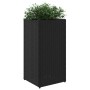 Jardinera de ratán sintético negra 30x30x60 cm de , Maceteros y jardineras - Ref: Foro24-366410, Precio: 57,25 €, Descuento: %
