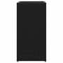Jardinera de ratán sintético negra 30x30x60 cm de , Maceteros y jardineras - Ref: Foro24-366410, Precio: 57,25 €, Descuento: %