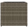 Jardinera de ratán sintético gris 36x30x32 cm de , Maceteros y jardineras - Ref: Foro24-366427, Precio: 41,42 €, Descuento: %
