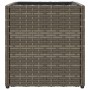 Jardinera de ratán sintético gris 36x30x32 cm de , Maceteros y jardineras - Ref: Foro24-366427, Precio: 41,42 €, Descuento: %