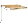 Toldo de pie retráctil manual amarillo y blanco 300x250 cm de vidaXL, Toldos - Ref: Foro24-3069698, Precio: 313,37 €, Descuen...