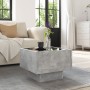 Mesa auxiliar y LED madera ingeniería gris hormigón 40x40x30cm de , Mesas de centro - Ref: Foro24-847500, Precio: 81,90 €, De...