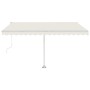 Toldo automático con LED y sensor de viento crema 450x350 cm de vidaXL, Toldos - Ref: Foro24-3069652, Precio: 824,62 €, Descu...