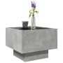 Mesa auxiliar y LED madera ingeniería gris hormigón 40x40x30cm de , Mesas de centro - Ref: Foro24-847500, Precio: 81,90 €, De...