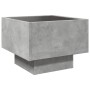 Mesa auxiliar y LED madera ingeniería gris hormigón 40x40x30cm de , Mesas de centro - Ref: Foro24-847500, Precio: 81,90 €, De...