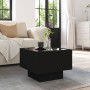 Mesa auxiliar con luz LED madera ingeniería negro 40x40x30 cm de , Mesas de centro - Ref: Foro24-847498, Precio: 110,45 €, De...