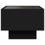 Mesa auxiliar con luz LED madera ingeniería negro 40x40x30 cm de , Mesas de centro - Ref: Foro24-847498, Precio: 110,45 €, De...