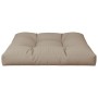 Cojín para sofá de palets de tela gris taupé 80x80x12 cm de , Cojines para sillas y sofás - Ref: Foro24-360499, Precio: 46,89...