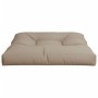 Cojín para sofá de palets de tela gris taupé 80x80x12 cm de , Cojines para sillas y sofás - Ref: Foro24-360499, Precio: 46,89...