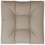 Cojín para sofá de palets de tela gris taupé 80x80x12 cm de , Cojines para sillas y sofás - Ref: Foro24-360499, Precio: 46,89...
