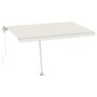 Toldo automático con LED y sensor de viento crema 450x350 cm de vidaXL, Toldos - Ref: Foro24-3069652, Precio: 824,62 €, Descu...