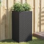 Jardineras 2 unidades ratán sintético negro 40x40x80 cm de , Maceteros y jardineras - Ref: Foro24-3210519, Precio: 145,04 €, ...