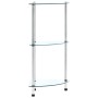 Estantería 3 niveles cristal templado transparente 30x30x67 cm en Librerías y estanterías | Comprar online en Foru.es