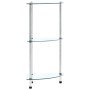 Estantería 3 niveles cristal templado transparente 30x30x67 cm en Librerías y estanterías | Comprar online en Foru.es
