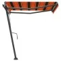 Toldo de pie retráctil manual naranja y marrón 300x250 cm de vidaXL, Toldos - Ref: Foro24-3069700, Precio: 315,79 €, Descuent...