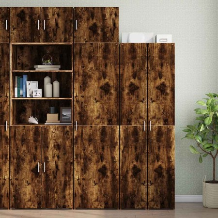 Armario estrecho madera ingeniería roble ahumado 50x42,5x225 cm de , Aparadores - Ref: Foro24-3281305, Precio: 195,22 €, Desc...
