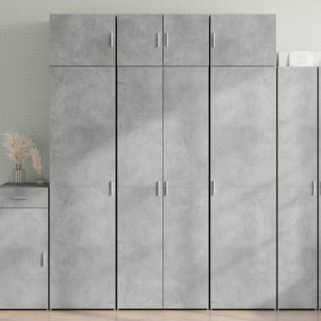 Armario de madera de ingeniería gris hormigón 70x42,5x225 cm de , Aparadores - Ref: Foro24-3281332, Precio: 237,40 €, Descuen...