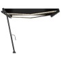 Toldo manual retráctil con LED gris antracita 400x350 cm de vidaXL, Toldos - Ref: Foro24-3069824, Precio: 546,39 €, Descuento: %