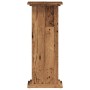 Soportes de plantas madera ingeniería envejecida 33x33x80 cm de , Soportes para macetas - Ref: Foro24-852976, Precio: 42,17 €...