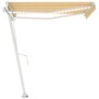 Toldo automático LED sensor de viento amarillo blanco 350x250cm de vidaXL, Toldos - Ref: Foro24-3069533, Precio: 596,05 €, De...