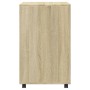 Armario con ruedas madera ingeniería roble Sonoma 60x48x81 cm de , Armarios archivadores - Ref: Foro24-853166, Precio: 103,62...