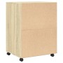 Armario con ruedas madera ingeniería roble Sonoma 60x48x81 cm de , Armarios archivadores - Ref: Foro24-853166, Precio: 103,62...