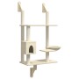 Árbol rascador para gatos de pared crema 153 cm de , Mobiliario para gatos - Ref: Foro24-172404, Precio: 68,67 €, Descuento: %