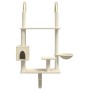 Árbol rascador para gatos de pared crema 153 cm de , Mobiliario para gatos - Ref: Foro24-172404, Precio: 68,67 €, Descuento: %