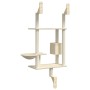 Árbol rascador para gatos de pared crema 153 cm de , Mobiliario para gatos - Ref: Foro24-172404, Precio: 68,67 €, Descuento: %