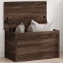 Caja de almacenaje madera ingeniería marrón roble 60x35x35 cm de , Baúles de almacenamiento - Ref: Foro24-840680, Precio: 63,...