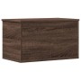 Caja de almacenaje madera ingeniería marrón roble 60x35x35 cm de , Baúles de almacenamiento - Ref: Foro24-840680, Precio: 63,...