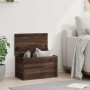 Caja de almacenaje madera ingeniería marrón roble 60x35x35 cm de , Baúles de almacenamiento - Ref: Foro24-840680, Precio: 63,...
