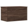 Caja de almacenaje madera ingeniería marrón roble 60x35x35 cm de , Baúles de almacenamiento - Ref: Foro24-840680, Precio: 63,...