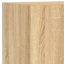Muebles de TV de pared con luces LED 8 piezas roble sonoma de , Muebles TV - Ref: Foro24-3216766, Precio: 330,00 €, Descuento: %