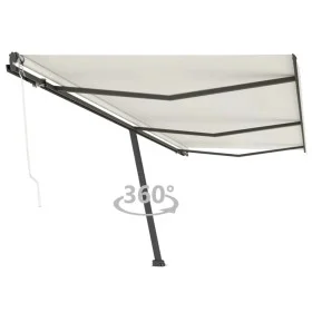 Toldo de pie automático color crema 600x300 cm de vidaXL, Toldos - Ref: Foro24-3069807, Precio: 691,44 €, Descuento: %