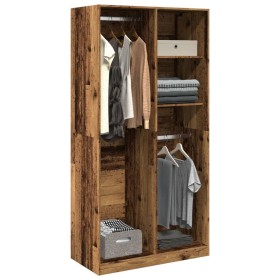 Armario de madera ingeniería envejecida 100x50x200 cm de , Armarios roperos - Ref: Foro24-3307772, Precio: 195,31 €, Descuent...